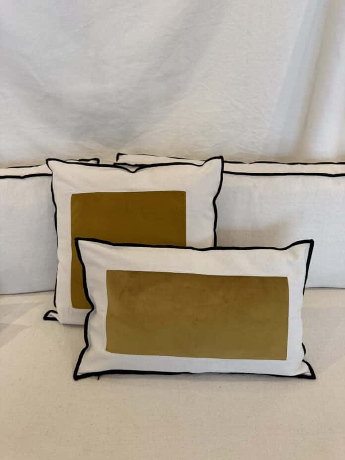 Housse coussin Roma - Jaune