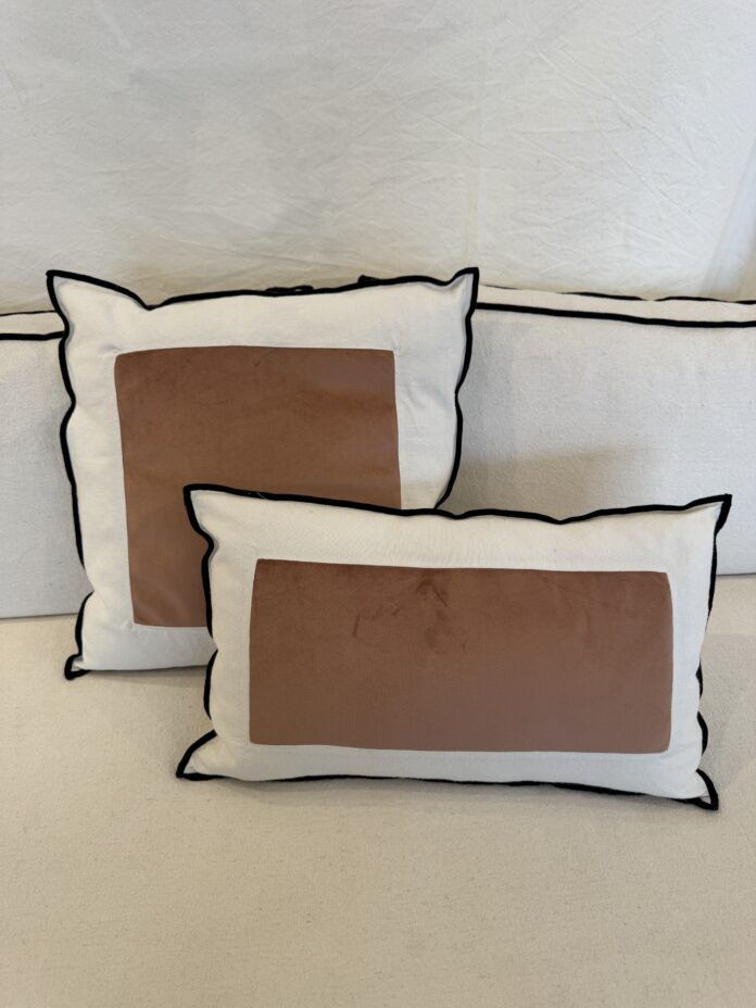 Housse coussin Roma - Rose Poudré