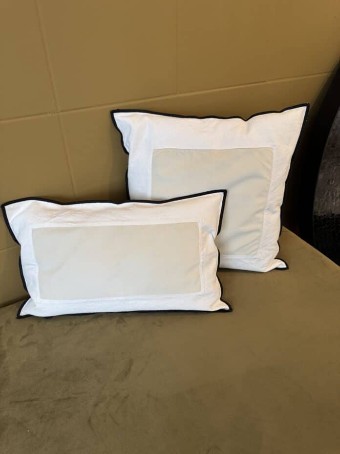 Housse coussin ROMA - Blanc cassé